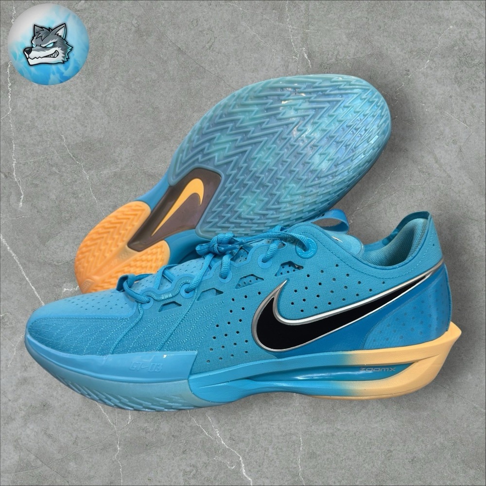 Nike G.T. Cut 3 EP Blue Fury Tangerine Men Basketball Shoe DV2913-404 Size 19